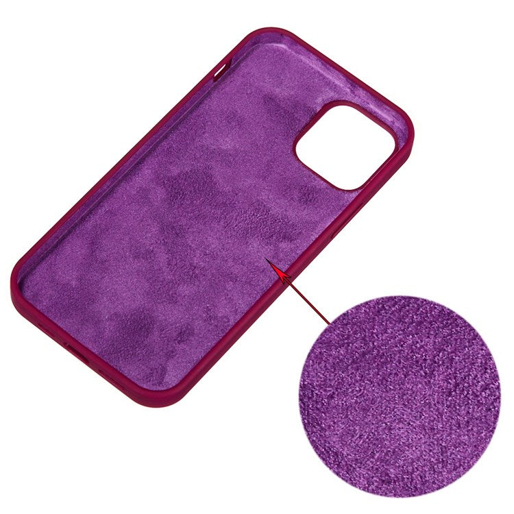 For iPhone 14 Plus 6.7 inch Shockproof Back Cover Wear-resistant Drop Protection Phone Case - Wine Red