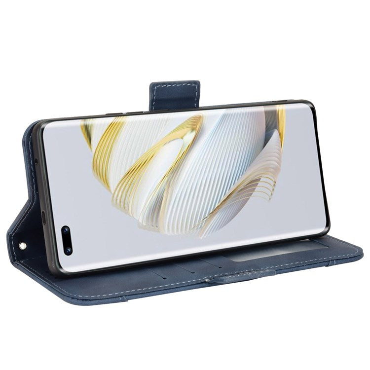 Wallet Phone Case for Huawei nova 10 Pro 4G, Multiple Card Slots PU Leather Folio Flip Cover with Stand - Blue