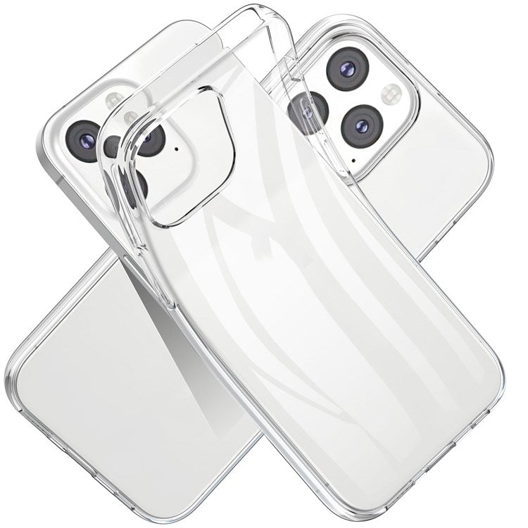 For iPhone 14 Plus 6.7 inch 2.5D Arc Edge Tempered Glass Phone Screen Rear Camera Protector TPU Anti-dust Cell Phone Case