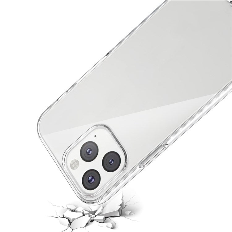 For iPhone 14 Plus 6.7 inch 2.5D Arc Edge Tempered Glass Phone Screen Rear Camera Protector TPU Anti-dust Cell Phone Case