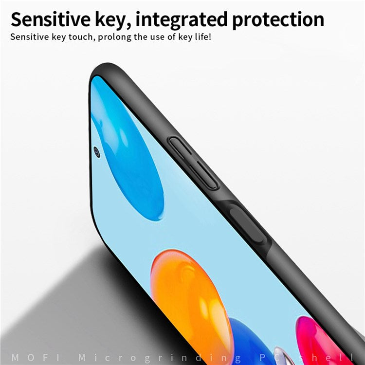 MOFI JK PC Series-1 Shield for Xiaomi Redmi Note 11E Pro Fall Proof Matte Hard PC Back Case Camera Protection Phone Cover with Strap - Red