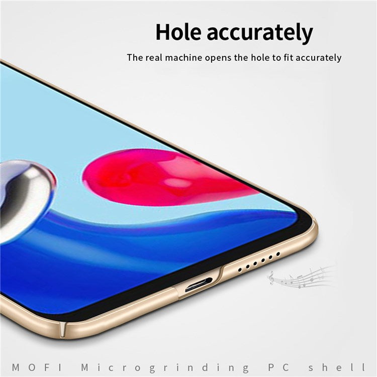 MOFI JK PC Series-1 Shield for Xiaomi Redmi Note 11E Pro Fall Proof Matte Hard PC Back Case Camera Protection Phone Cover with Strap - Red