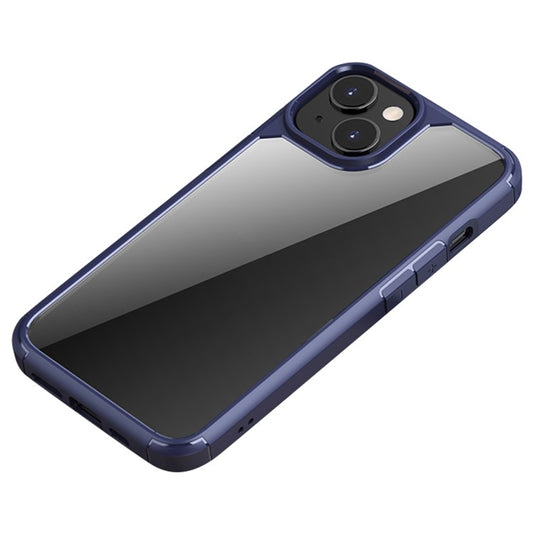 IPAKY Anti-drop Phone Case for iPhone 14 Plus 6.7 inch, Wear-resistant Acrylic + TPU Hybrid Phone Back Cover with Airbag Protection - Blue