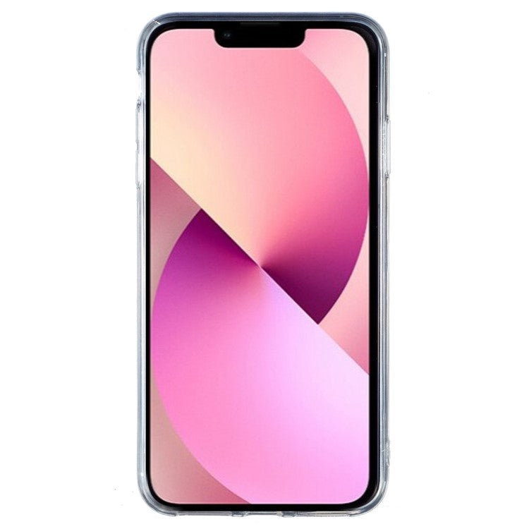 IMD Marble Pattern TPU Case for iPhone 14 6.1 inch, Wear-resistant Well-protected Cell Phone Cover - Pink / Blue