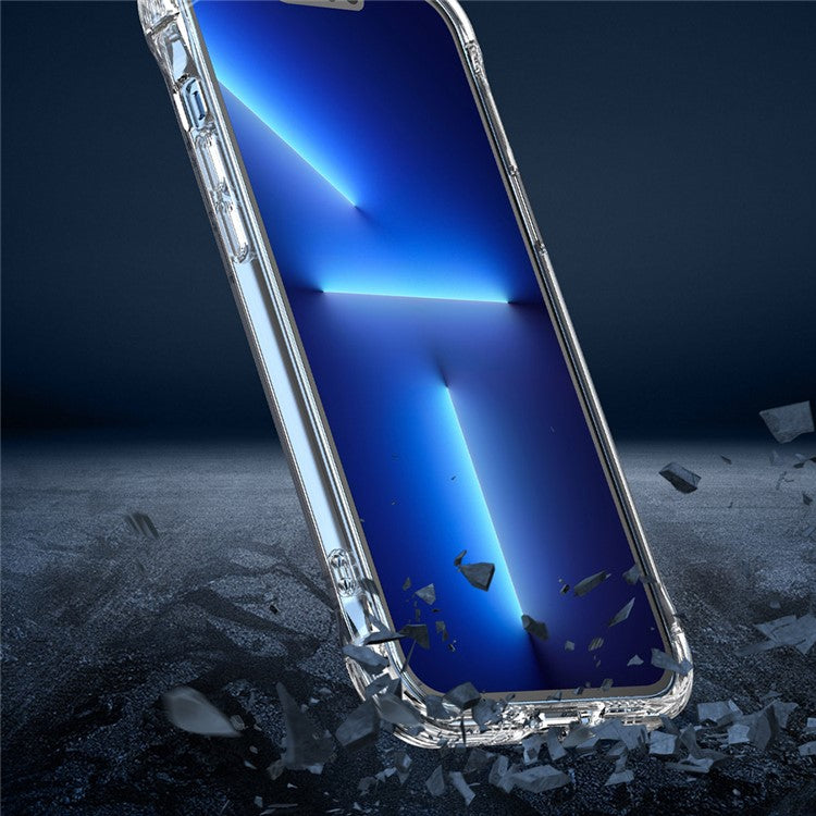 Hard Plastic TPU Phone Case for iPhone 14 Pro 6.1 inch, Clear Hanging Concealed Kickstand Mobile Phone Back Cover