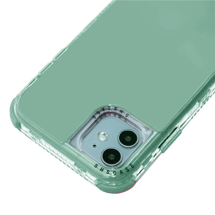 For iPhone 14 6.1 inch PC+TPU Detachable Protective Case Shockproof Phone Cover - Blackish Green
