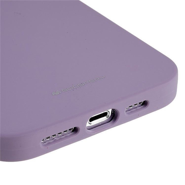 MERCURY GOOSPERY For iPhone 14 Pro 6.1 inch Soft Liquid Silicone Case Drop-proof Phone Back Cover - Purple