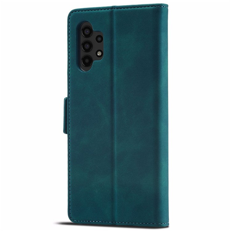 FORWENW F3-Series For Samsung Galaxy A13 4G / 5G / A04s 4G (164.7 x 76.7 x 9.1 mm) Full Protection PU Leather Phone Cover Folio Flip Wallet Stand Case - Cyan