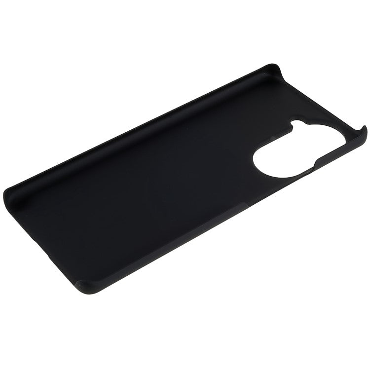 For Huawei nova 10 Pro 4G Well-protected Wear-resistant Cell Phone Case Rubberized Glossy PC Back Cover - Black