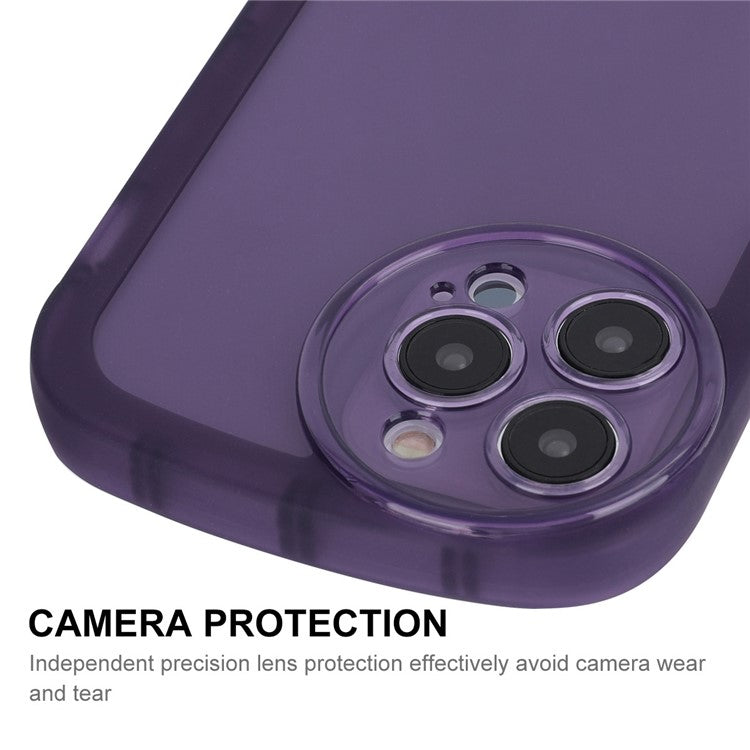 ENKAY HAT PRINCE For iPhone 14 Pro 6.1 inch Drop-proof Phone Case Matte Thickened Edge Anti-scratch Mobile Phone Soft TPU Back Cover - White