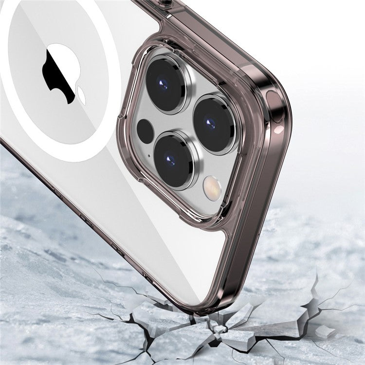 Aurora Series Phone Case for iPhone 14 6.1 inch Magsafe Magnetic Charging TPU+PC Phone Cover - Baby Blue