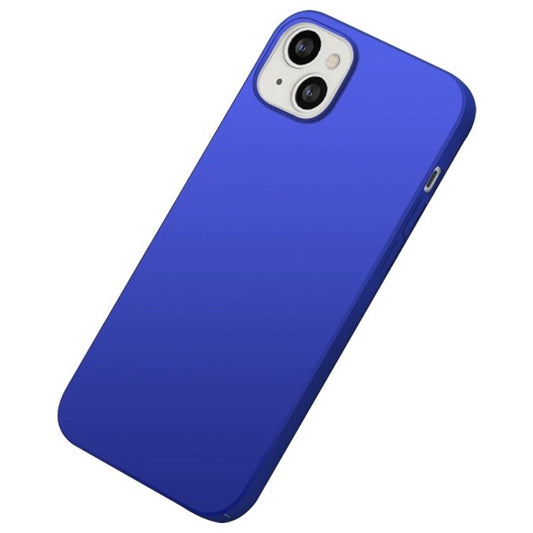 For iPhone 14 6.1 inch Anti-fingerprint Phone Case Hard PC Cell Phone Cover - Blue