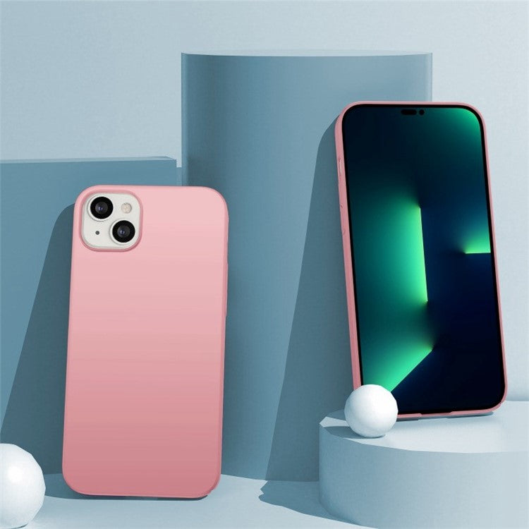 For iPhone 14 6.1 inch Anti-fingerprint Phone Case Hard PC Cell Phone Cover - Rose Gold