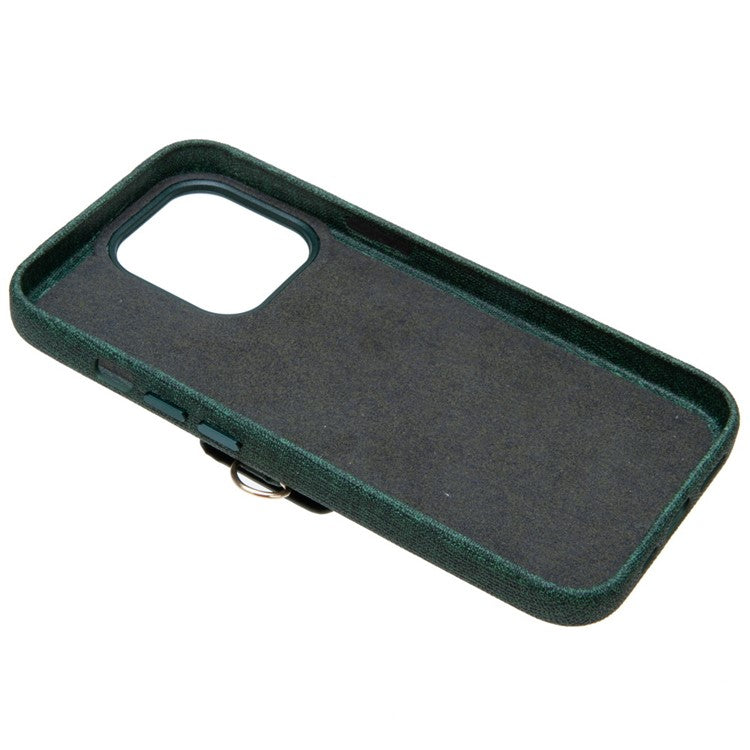 For iPhone 14 6.1 inch PU Leather Coated Liquid Silicone Phone Case Shockproof Elephant Shaped Card Holder Cell Phone Cover - Black