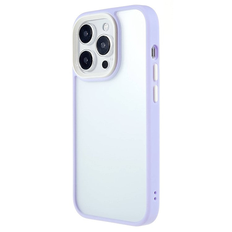 Slim Phone Case for iPhone 14 Pro Max 6.7 inch TPU+Acrylic Protective Cover Skin-Touch Shockproof Case - Purple