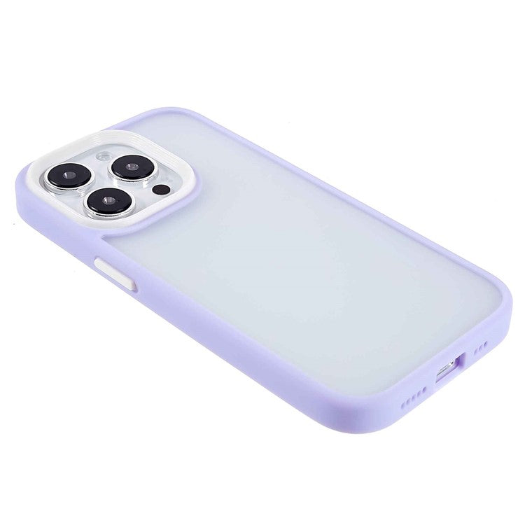 Slim Phone Case for iPhone 14 Pro Max 6.7 inch TPU+Acrylic Protective Cover Skin-Touch Shockproof Case - Purple