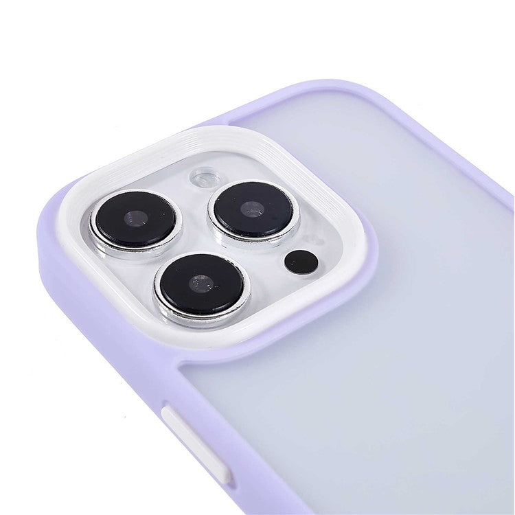 Slim Phone Case for iPhone 14 Pro Max 6.7 inch TPU+Acrylic Protective Cover Skin-Touch Shockproof Case - Purple