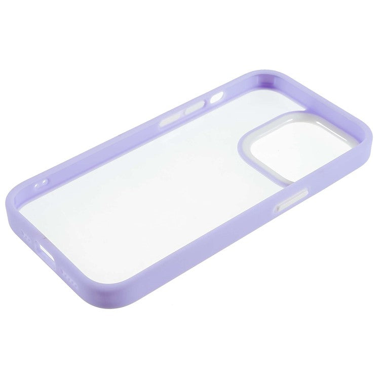 Slim Phone Case for iPhone 14 Pro Max 6.7 inch TPU+Acrylic Protective Cover Skin-Touch Shockproof Case - Purple