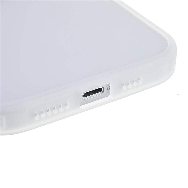Slim Phone Case for iPhone 14 6.1 inch Anti-Drop Skin-Touch Case TPU+Acrylic Protective Cover - Transparent
