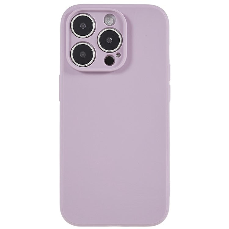 Precise Cutout Case for iPhone 14 Pro Max 6.7 inch Anti-Drop Phone Cover Shockproof TPU Phone Shell - Light Purple