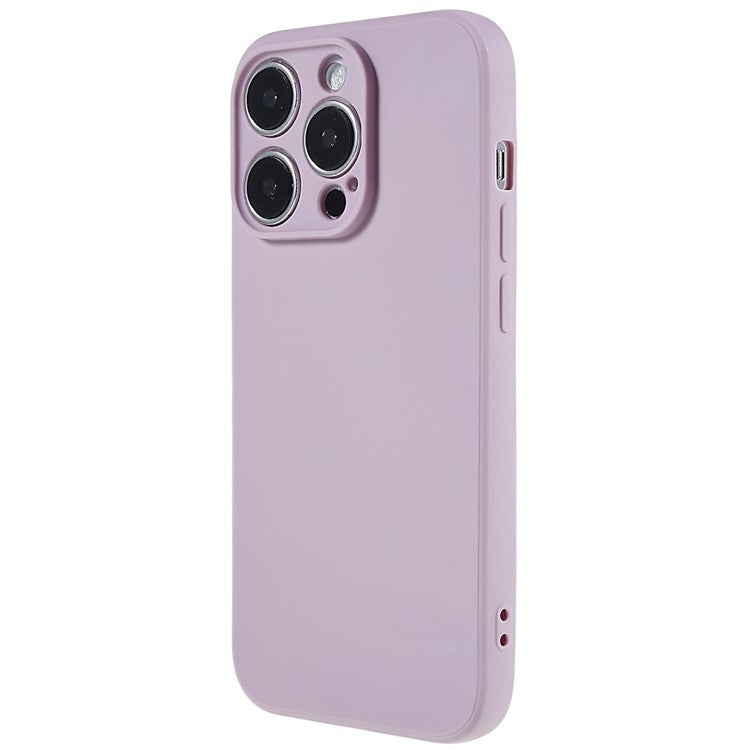Precise Cutout Case for iPhone 14 Pro Max 6.7 inch Anti-Drop Phone Cover Shockproof TPU Phone Shell - Light Purple