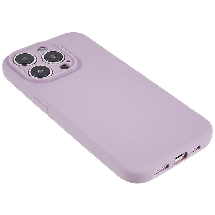 Precise Cutout Case for iPhone 14 Pro Max 6.7 inch Anti-Drop Phone Cover Shockproof TPU Phone Shell - Light Purple