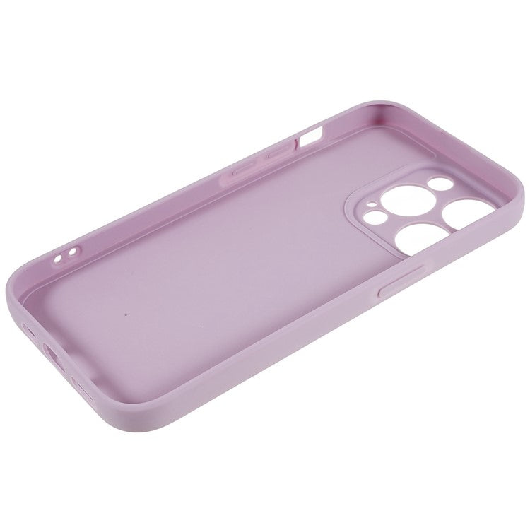 Precise Cutout Case for iPhone 14 Pro Max 6.7 inch Anti-Drop Phone Cover Shockproof TPU Phone Shell - Light Purple