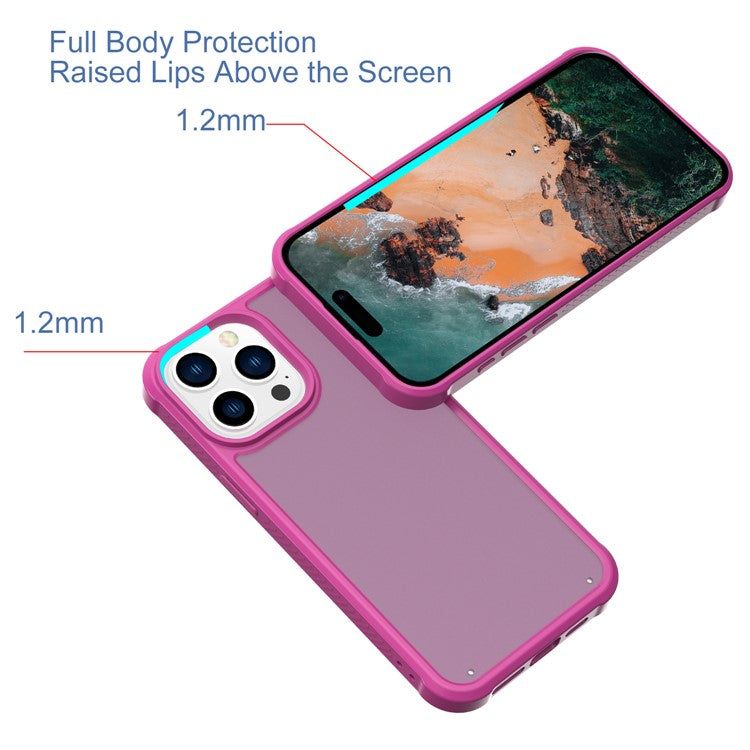 GW20 For iPhone 14 Pro Max Matte Case TPU+PC Slim Back Cover Wholesale Cell Phone Accessories - Rose