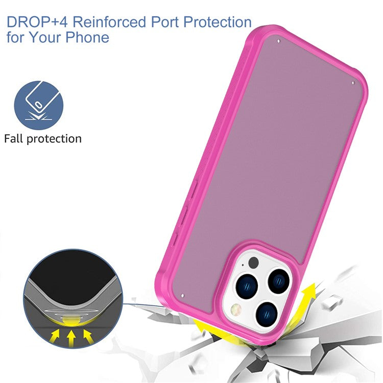 GW20 For iPhone 14 Pro Max Matte Case TPU+PC Slim Back Cover Wholesale Cell Phone Accessories - Rose