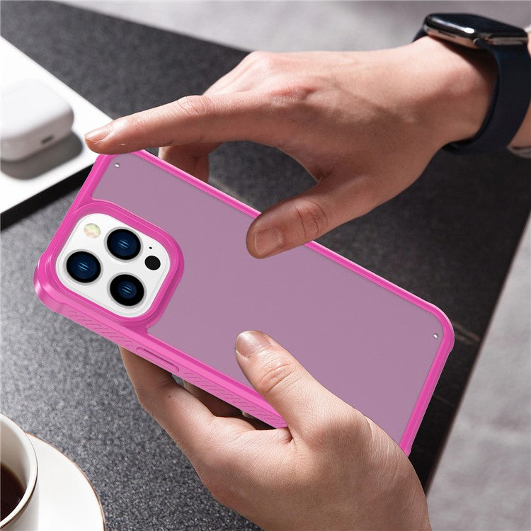 GW20 For iPhone 14 Pro Max Matte Case TPU+PC Slim Back Cover Wholesale Cell Phone Accessories - Rose