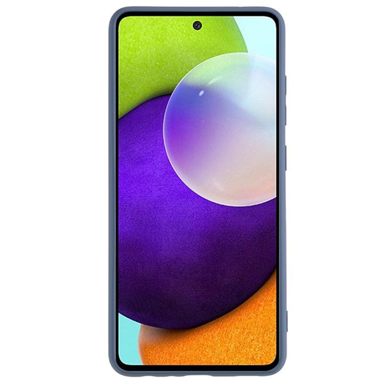WANLONFENG RB1 Series For Samsung Galaxy A53 5G TPU Case Anti-Drop Phone Shell with Screen Film, Lanyard - Lavender Grey