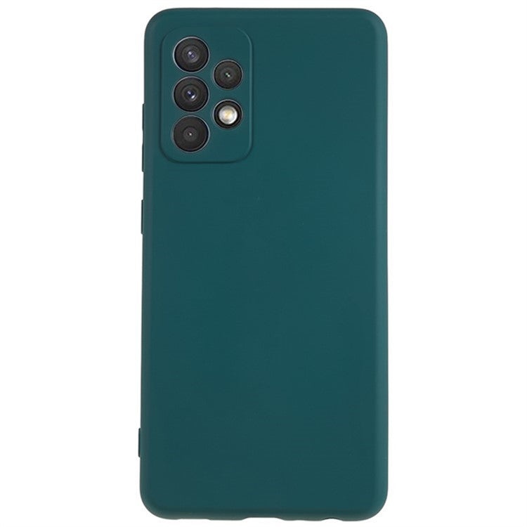WANLONFENG RB1 Series For Samsung Galaxy A32 5G / M32 5G Slim Case Soft TPU Phone Cover with Screen Film, Lanyard - Army Green
