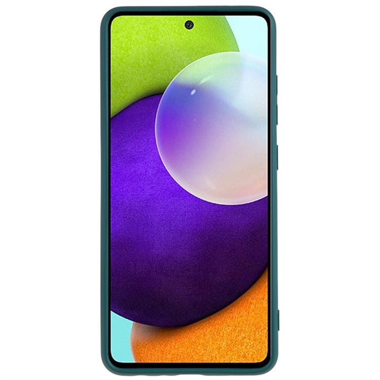 WANLONFENG RB1 Series For Samsung Galaxy A32 5G / M32 5G Slim Case Soft TPU Phone Cover with Screen Film, Lanyard - Army Green