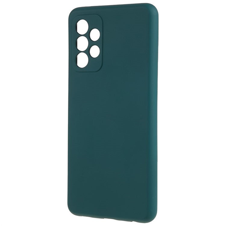 WANLONFENG RB1 Series For Samsung Galaxy A32 5G / M32 5G Slim Case Soft TPU Phone Cover with Screen Film, Lanyard - Army Green