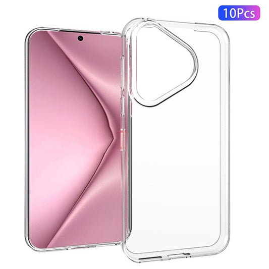 10Pcs / Pack For Huawei Pura 70 Flexible TPU Mobile Phone Cover Inner Watermark-Free Texture Case