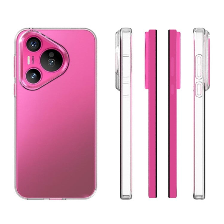 10Pcs / Pack For Huawei Pura 70 Flexible TPU Mobile Phone Cover Inner Watermark-Free Texture Case