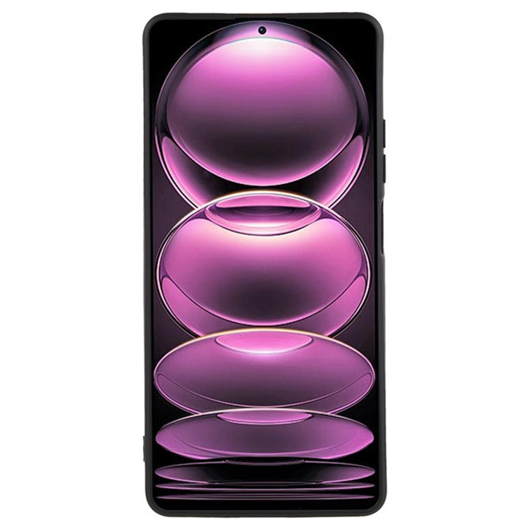 WANLONFENG RB1 Series For Xiaomi Redmi Note 12 Pro 5G Phone Case TPU Cover with Screen Film - Black