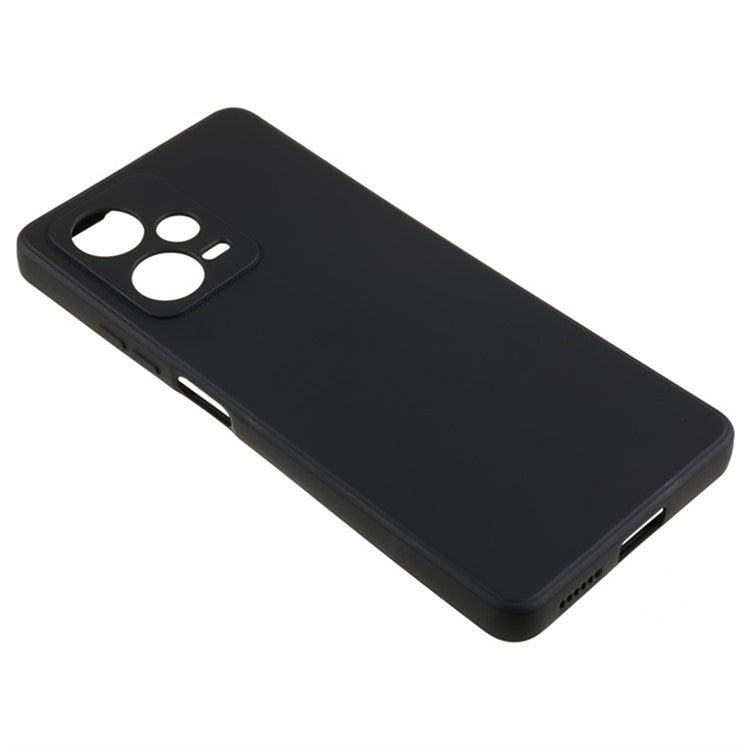 WANLONFENG RB1 Series For Xiaomi Redmi Note 12 Pro 5G Phone Case TPU Cover with Screen Film - Black