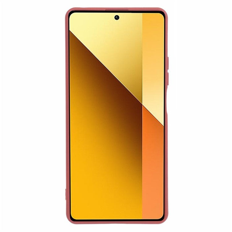 WANLONFENG RB1 Series For Xiaomi Redmi Note 13 Pro 5G / Poco X6 5G TPU Case Phone Cover with Screen Film - Hawthorn Red