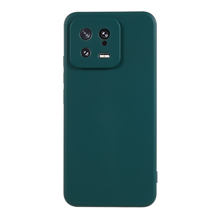 WANLONFENG RB1 Series For Xiaomi 13 Case Soft TPU Phone Cover with Screen Film, Strap - Army Green