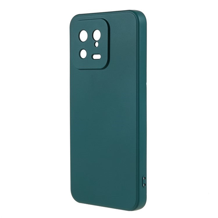 WANLONFENG RB1 Series For Xiaomi 13 Case Soft TPU Phone Cover with Screen Film, Strap - Army Green