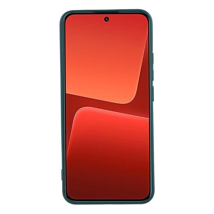 WANLONFENG RB1 Series For Xiaomi 13 Case Soft TPU Phone Cover with Screen Film, Strap - Army Green