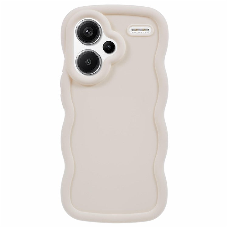 XL Series For Xiaomi Redmi Note 13 Pro+ 5G Case Wave Edge Flexible TPU Phone Back Cover - White