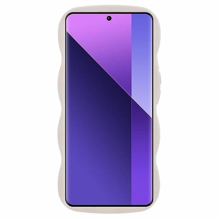 XL Series For Xiaomi Redmi Note 13 Pro+ 5G Case Wave Edge Flexible TPU Phone Back Cover - White