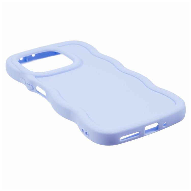 XL Series For Xiaomi Redmi Note 13 5G Case Curly Wave Frame TPU Phone Cover - Purple
