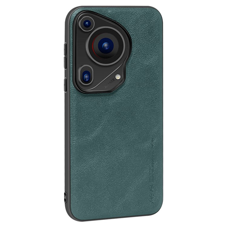 X-LEVEL Bojue-3 Series For Huawei Pura 70 Ultra Case PU Leather+TPU+PC Phone Cover - Midnight Green