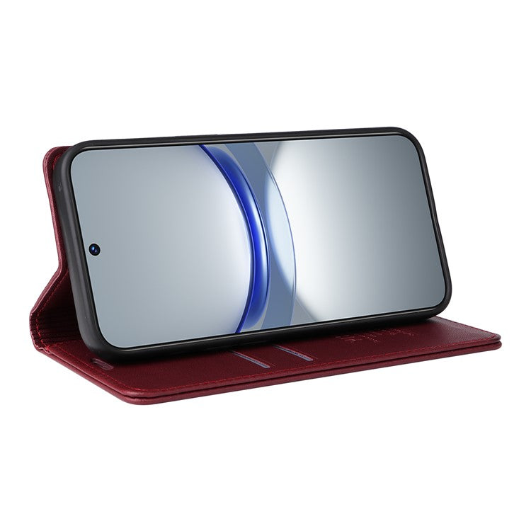 YIKATU YK-001 For Huawei nova 12s 4G / nova 12 Lite 4G / nova 11 Case Strong Magnetic Leather Phone Cover - Wine Red