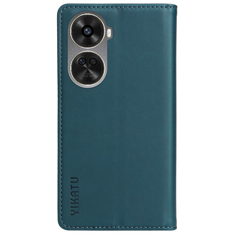 YIKATU YK-001 For Huawei nova 12 SE 4G / nova 11 SE Case Wallet Leather Phone Cover Strong Magnetic Closure - Green