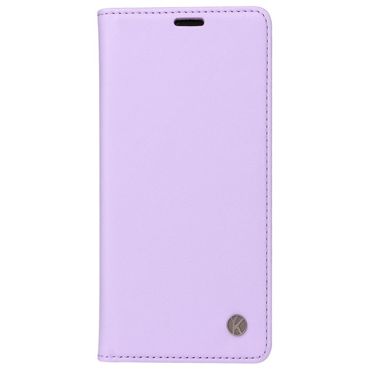 YIKATU YK-001 For Motorola Moto G45 5G / G34 5G Case Magnetic Closure Full Protection Leather Phone Cover - Light Purple