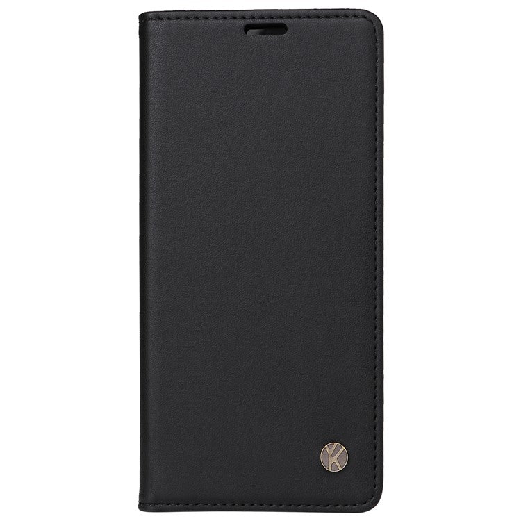 YIKATU YK-001 For Motorola Moto G45 5G / G34 5G Case Magnetic Closure Full Protection Leather Phone Cover - Black